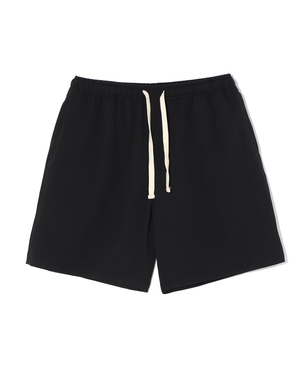이에이(IEY) NANO CHECK HALF PANTS Black