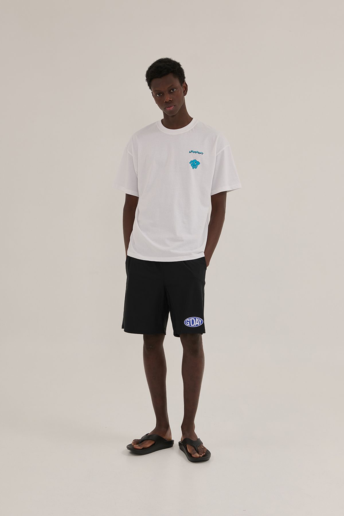 어굿데이(AGOODDAY) Gday ACTIVE SPAN PANTS (WHITE)
