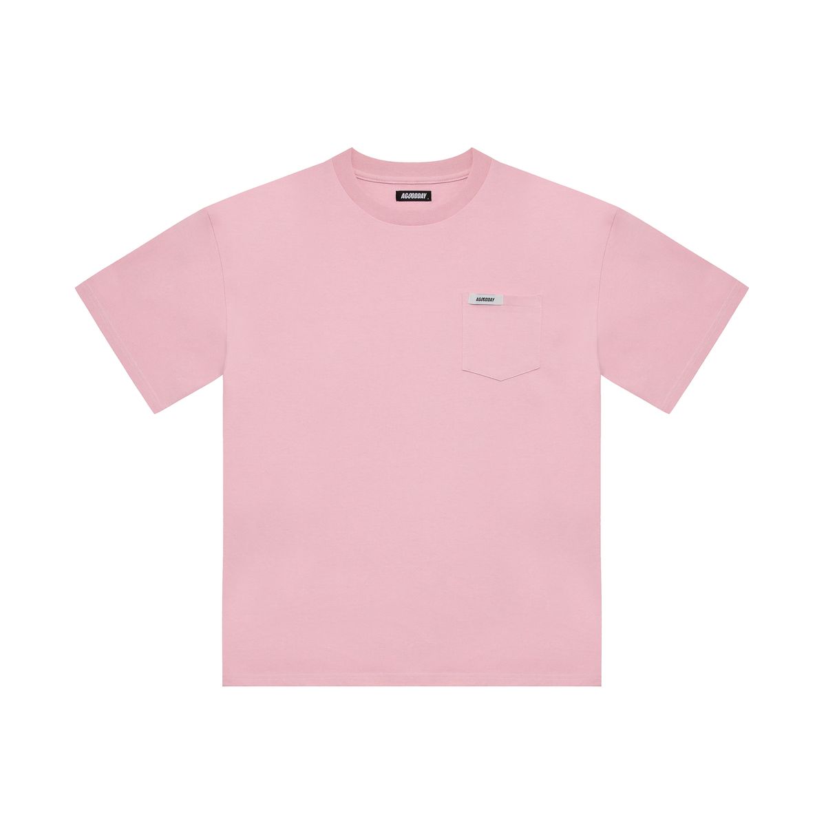 어굿데이(AGOODDAY) WASHING POCKET TSHIRT (PINK)