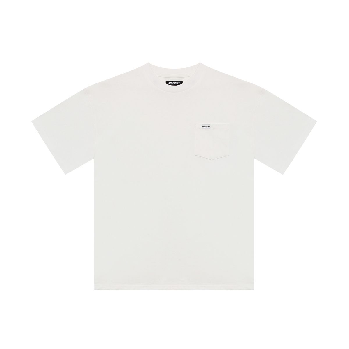 어굿데이(AGOODDAY) WASHING POCKET TSHIRT (WHITE)