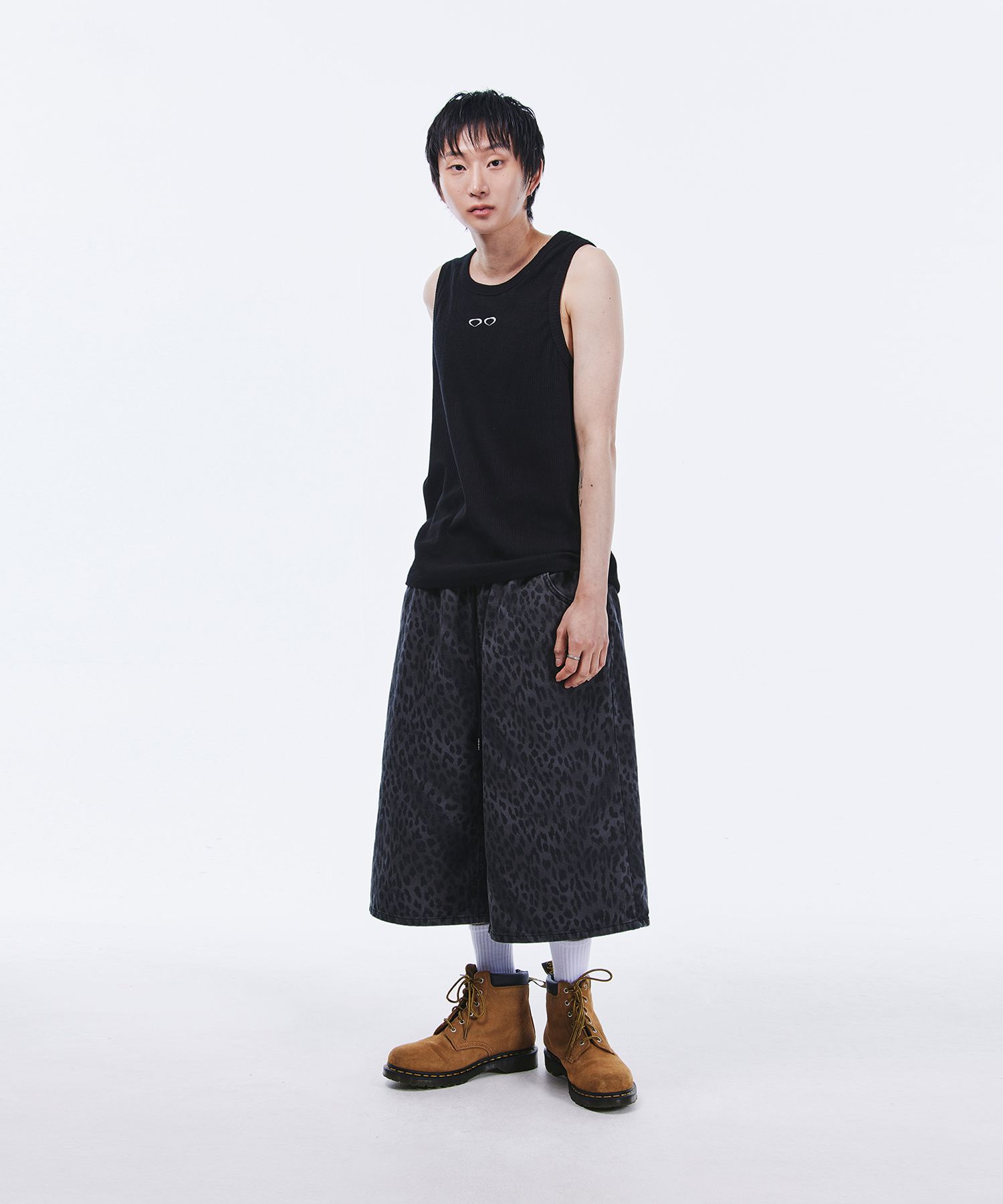【BAON】[unisex] Rikako Cat Washing Banding Bermuda Denim Pt MUSINSA | SCALLYWAG Leopard Banding Bermuda Shorts [Charcoal]