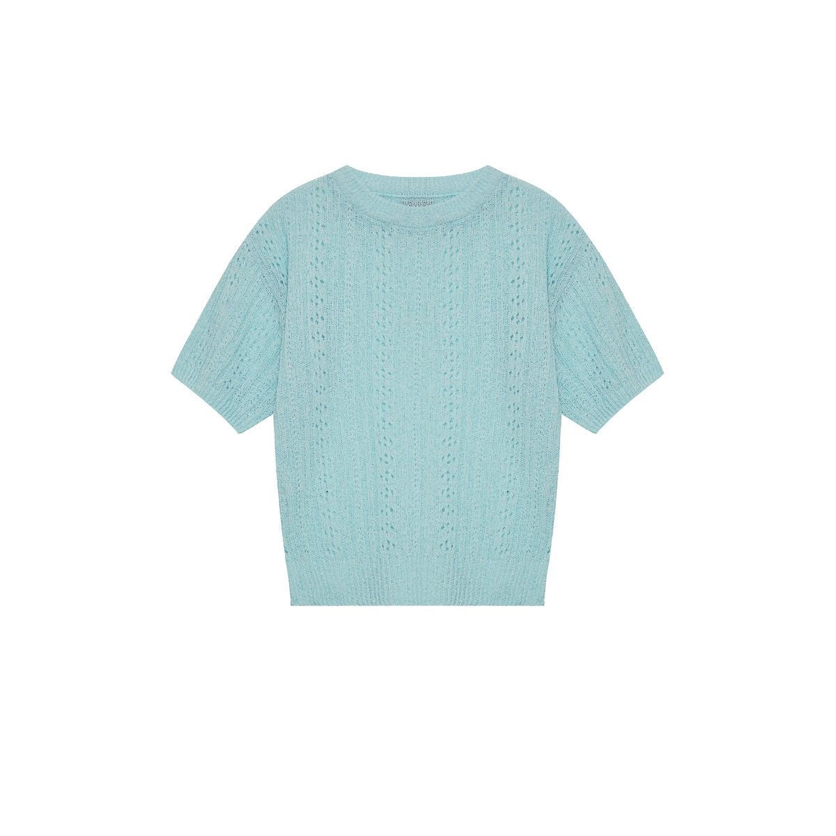 어굿데이(AGOODDAY) LINNEN BOUCLE ROUND KNIT (SKY)