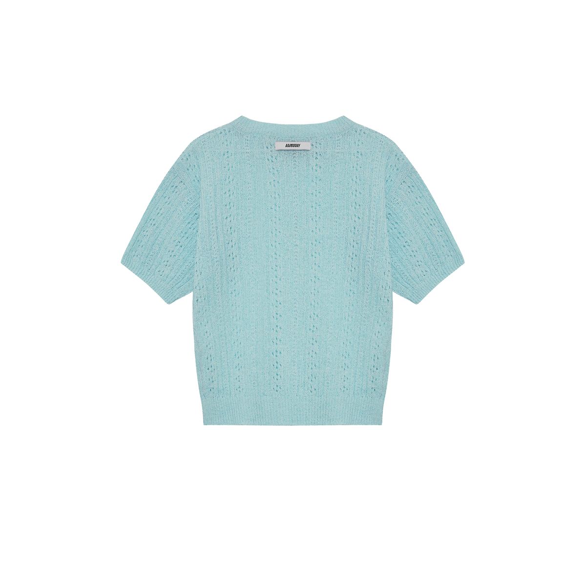어굿데이(AGOODDAY) LINNEN BOUCLE ROUND KNIT (SKY)