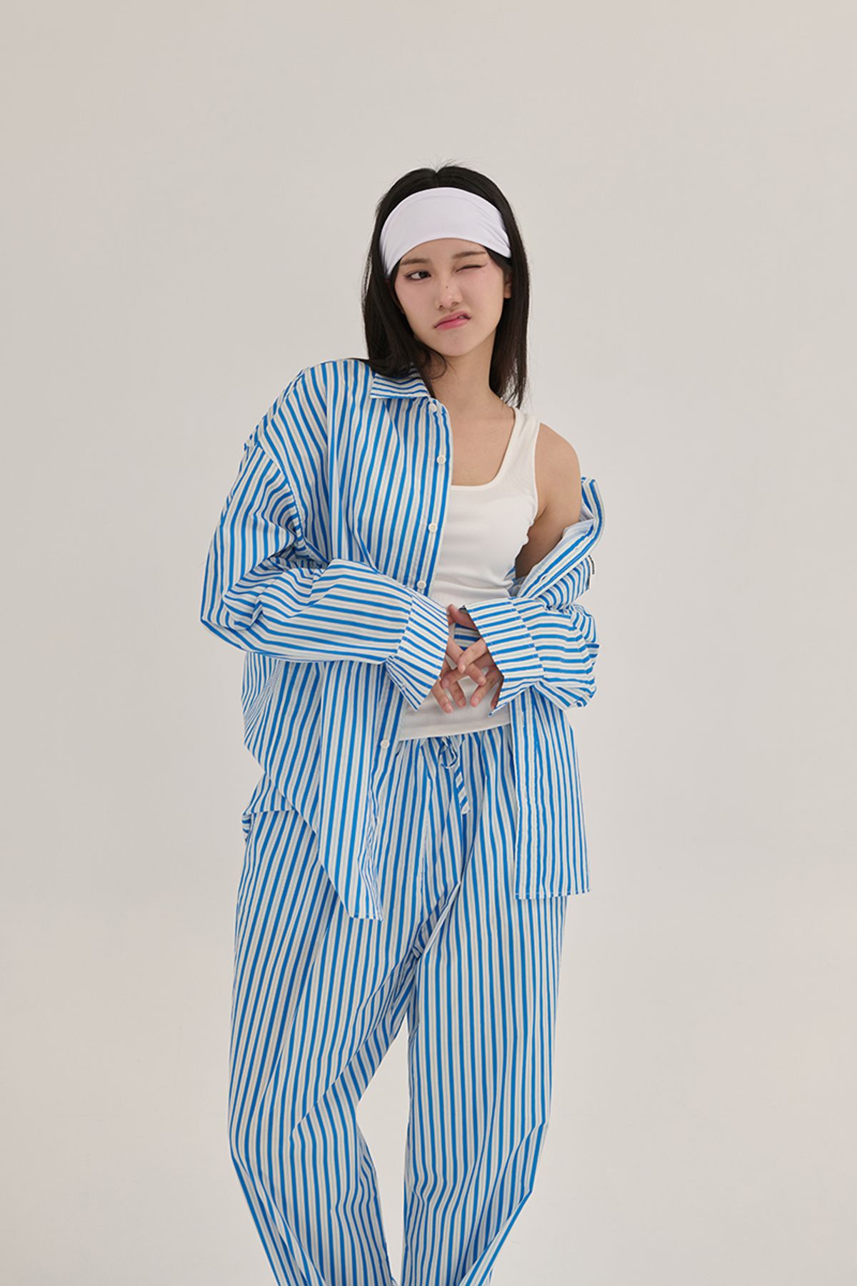 어굿데이(AGOODDAY) COTTEN STRIPE SHIRTS