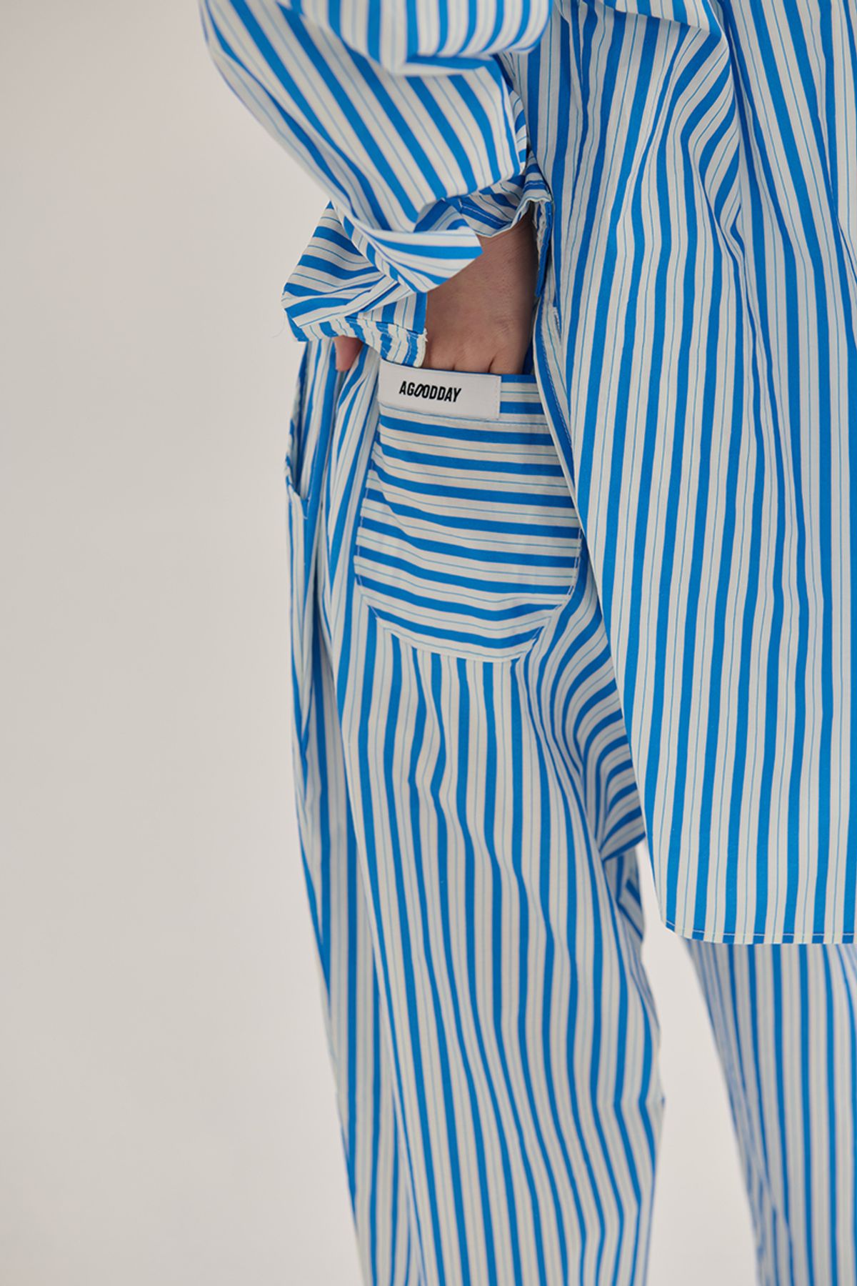 어굿데이(AGOODDAY) COTTEN STRIPE SHIRTS