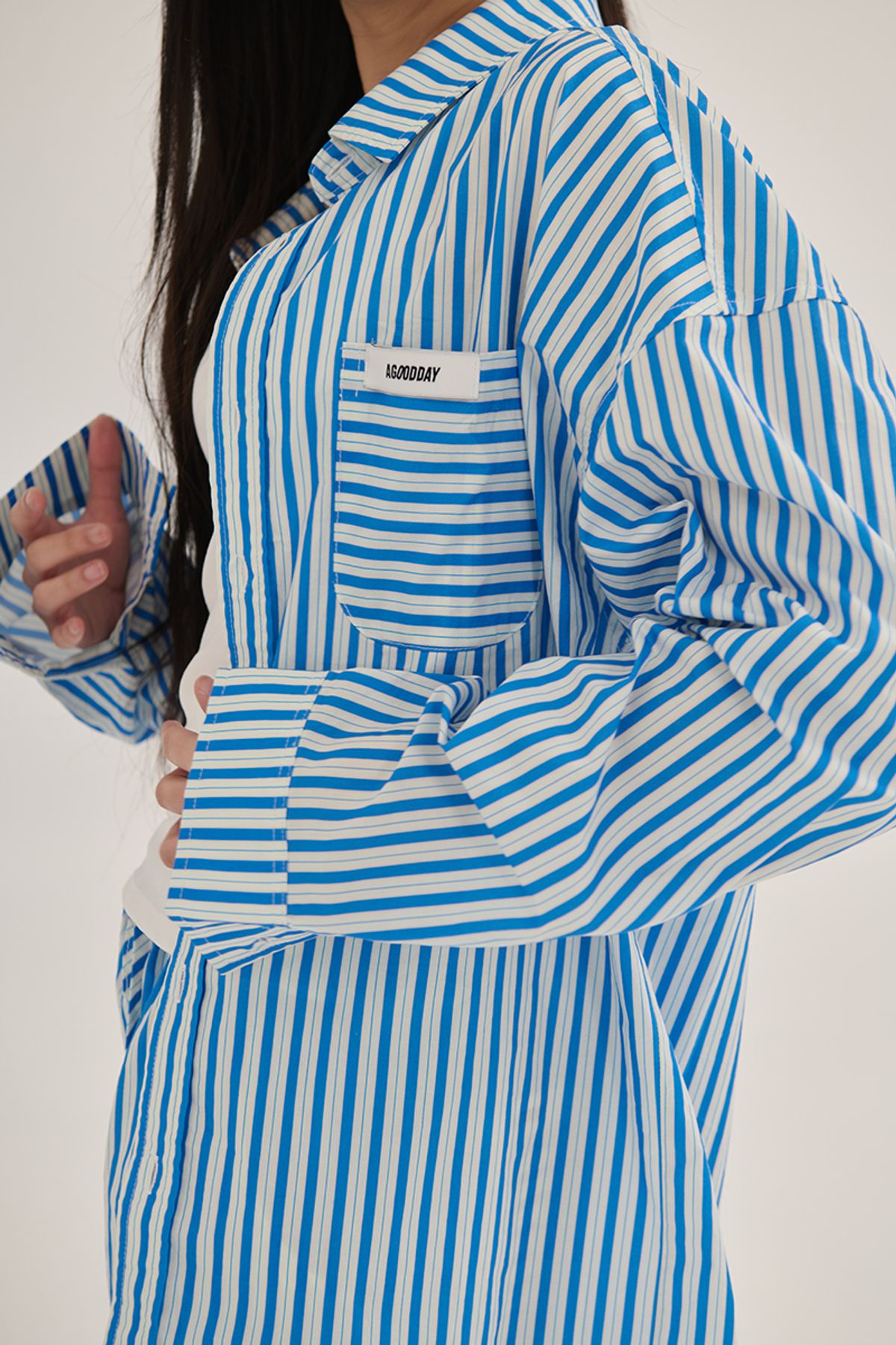 어굿데이(AGOODDAY) COTTEN STRIPE SHIRTS