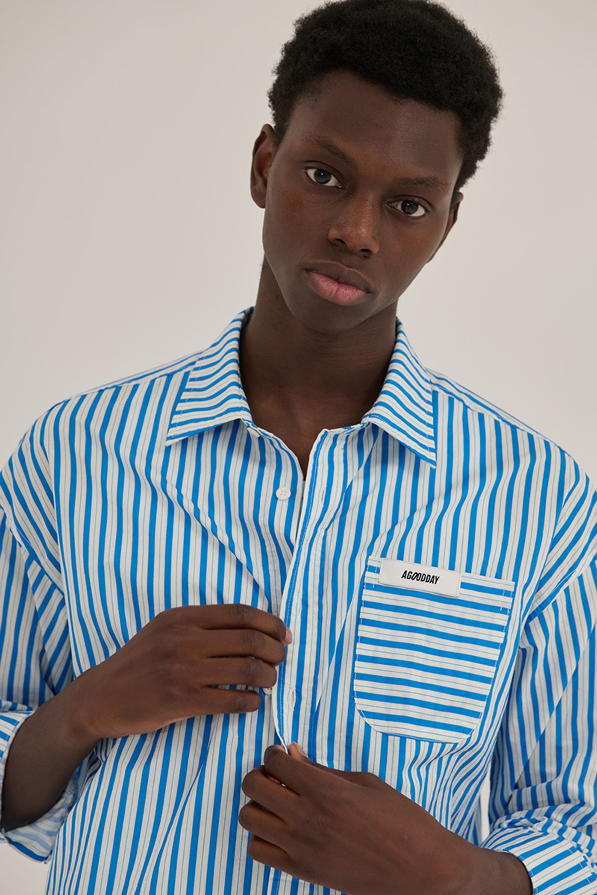어굿데이(AGOODDAY) COTTEN STRIPE SHIRTS