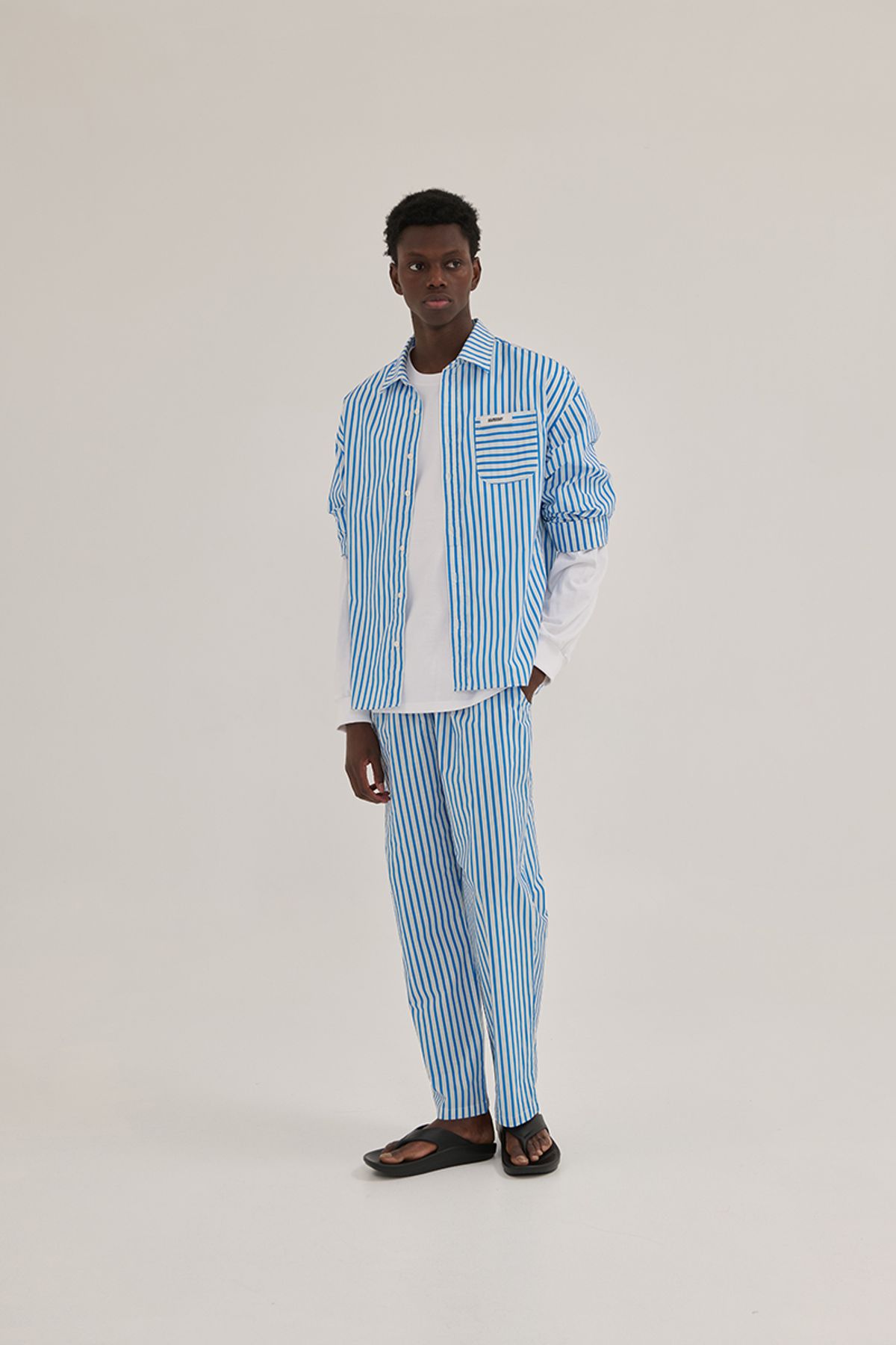 어굿데이(AGOODDAY) COTTEN STRIPE SHIRTS