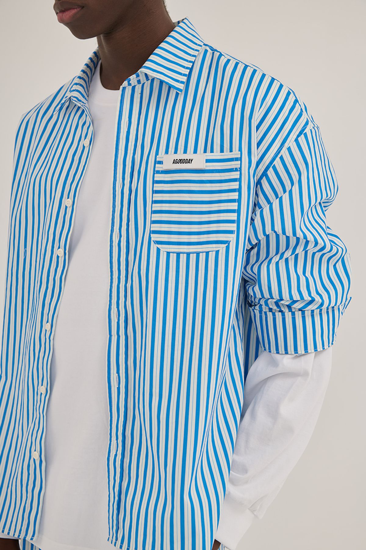 어굿데이(AGOODDAY) COTTEN STRIPE SHIRTS
