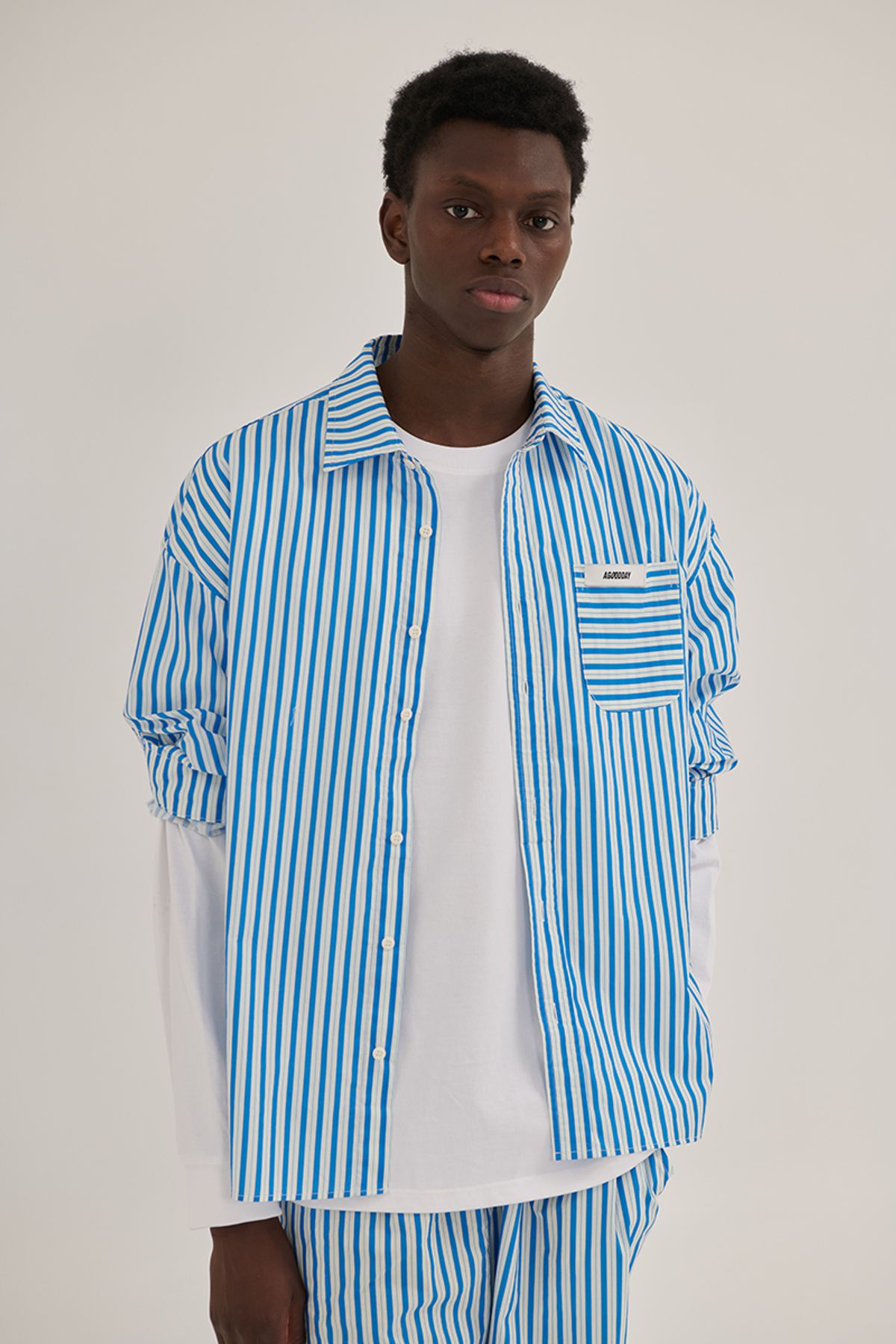 어굿데이(AGOODDAY) COTTEN STRIPE SHIRTS