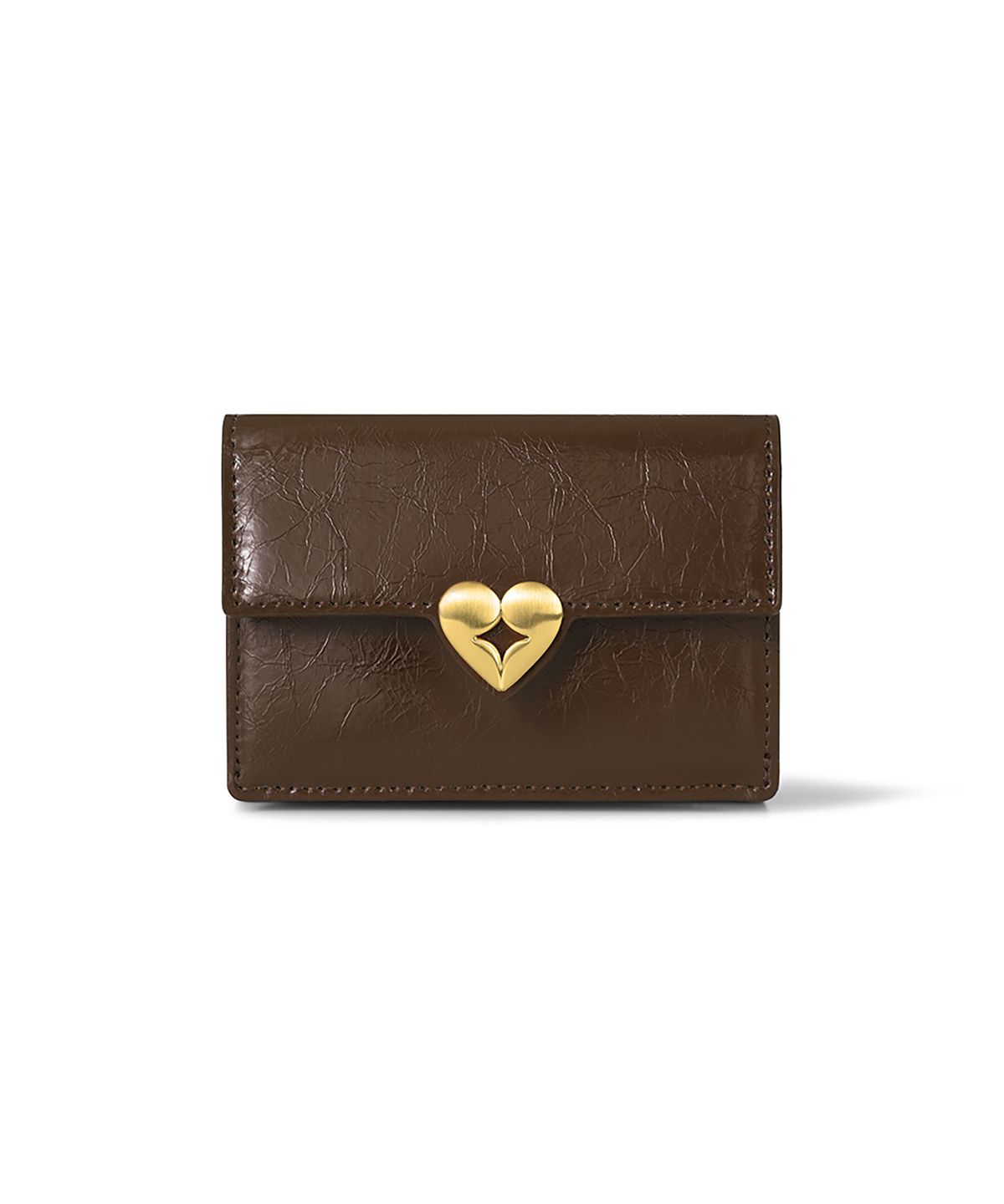 페넥(FENNEC) HEARTY TRIPLE WALLET - MOCHA BROWN