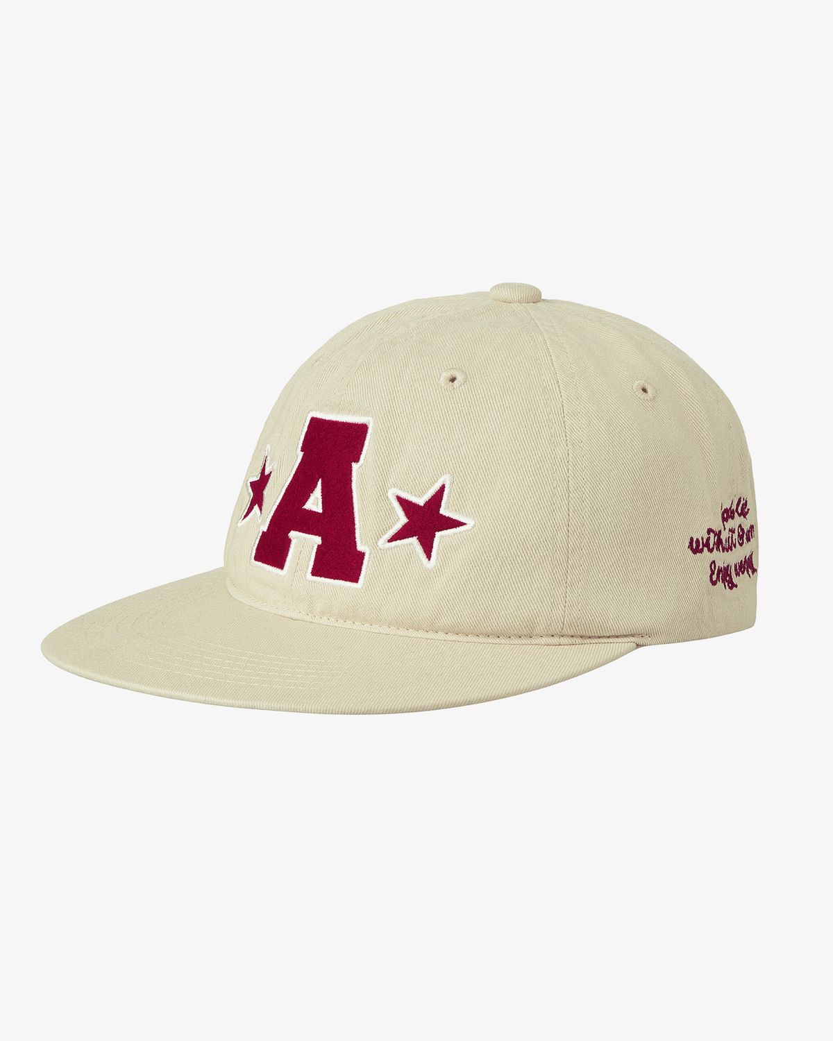 에이이에이이(AEAE) WASHED CAPITAL LOGO CAP [ECRU]