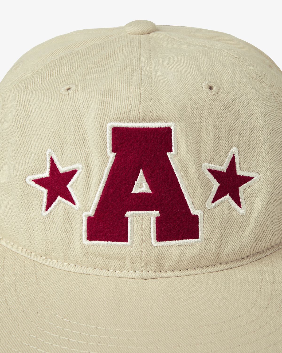 에이이에이이(AEAE) WASHED CAPITAL LOGO CAP [ECRU]