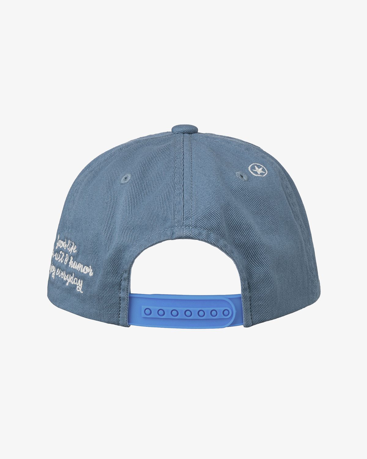 에이이에이이(AEAE) WASHED CAPITAL LOGO CAP [AQUA BLUE]
