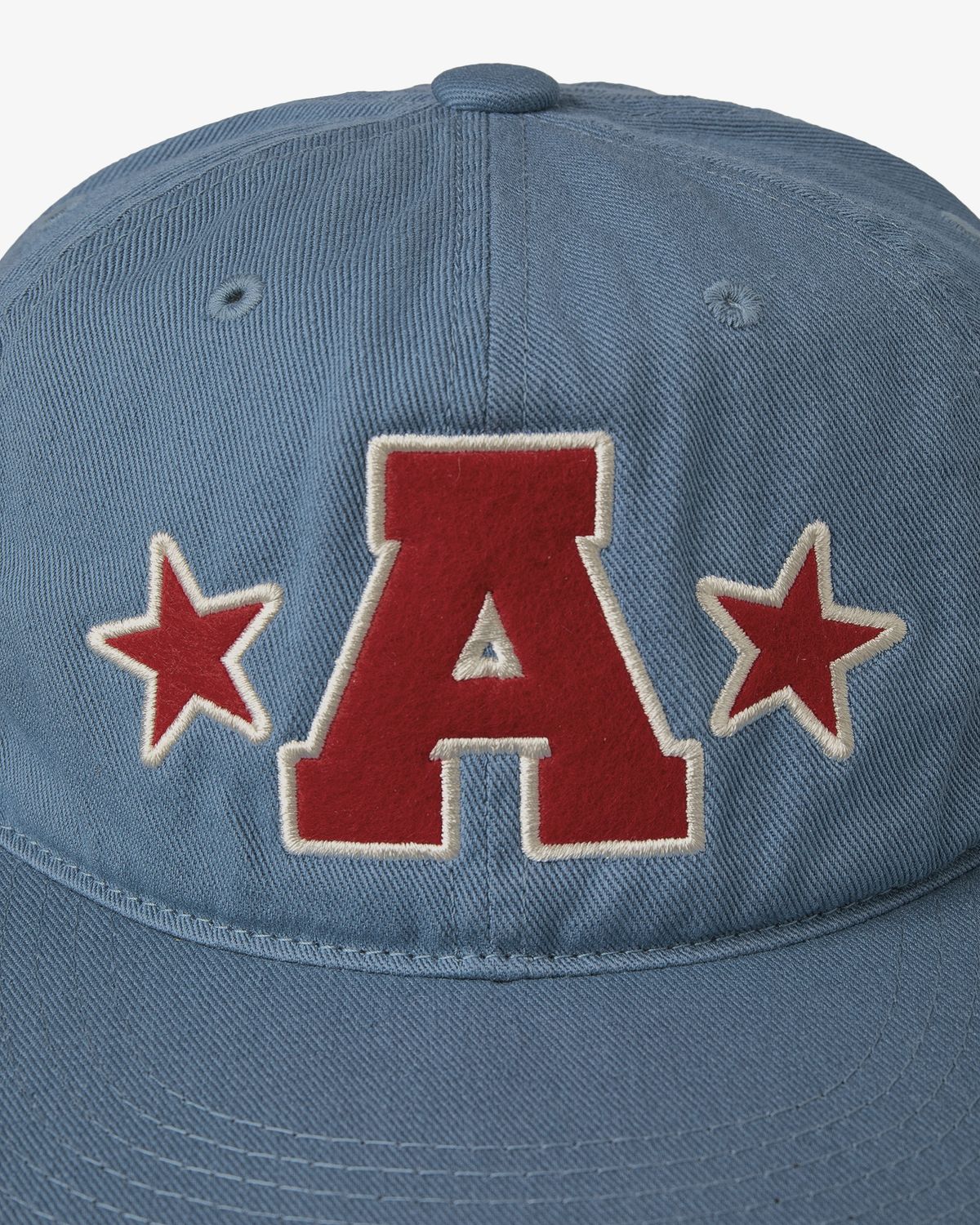 에이이에이이(AEAE) WASHED CAPITAL LOGO CAP [AQUA BLUE]
