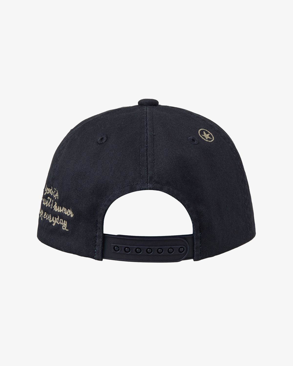 에이이에이이(AEAE) WASHED CAPITAL LOGO CAP [NAVY]