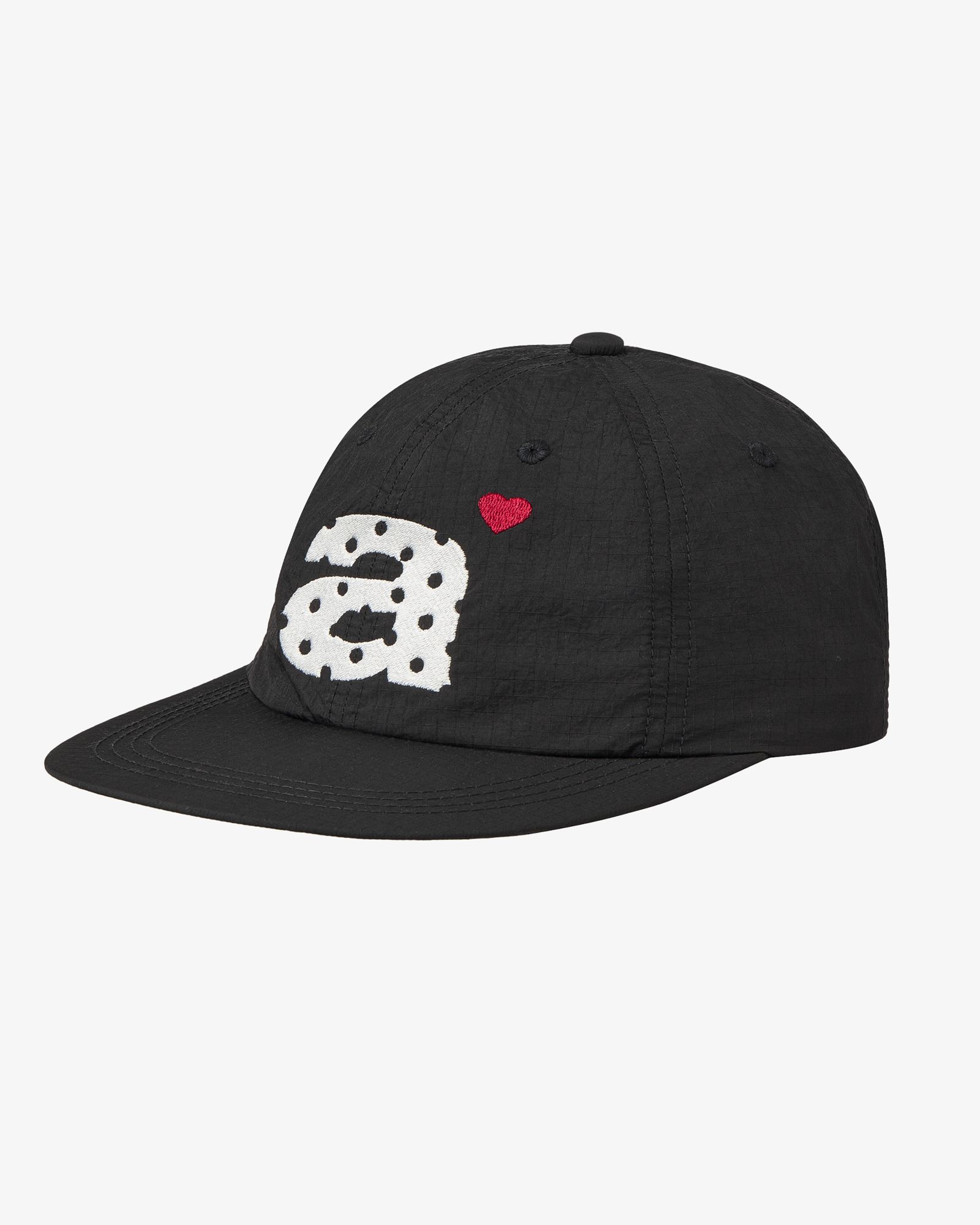 ＊m＊aeae キャップ　レオパード柄 MUSINSA公式 | AEAE DOT SMALL LETTER NYLON CAP [BLACK]