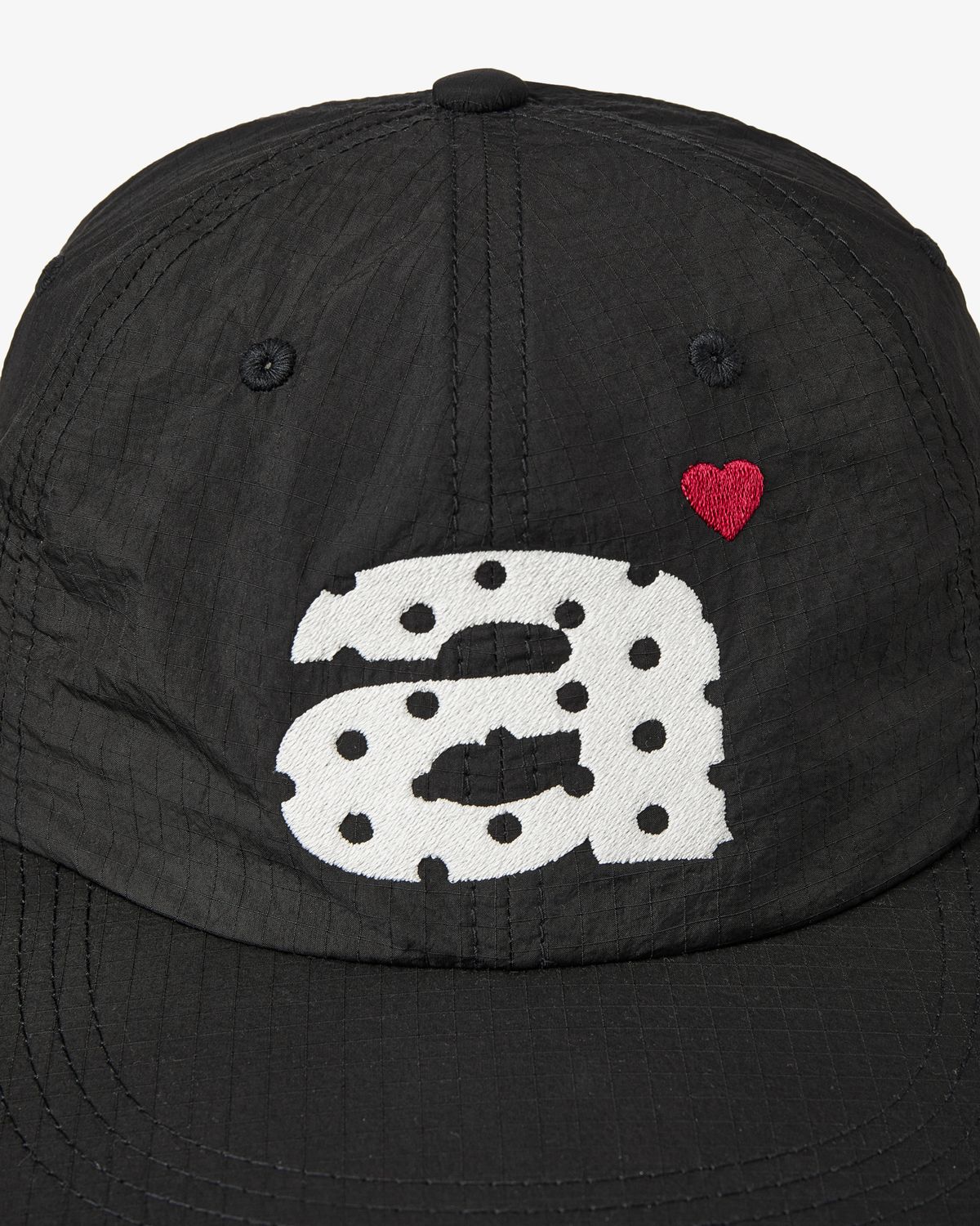 에이이에이이(AEAE) DOT SMALL LETTER NYLON CAP [BLACK]