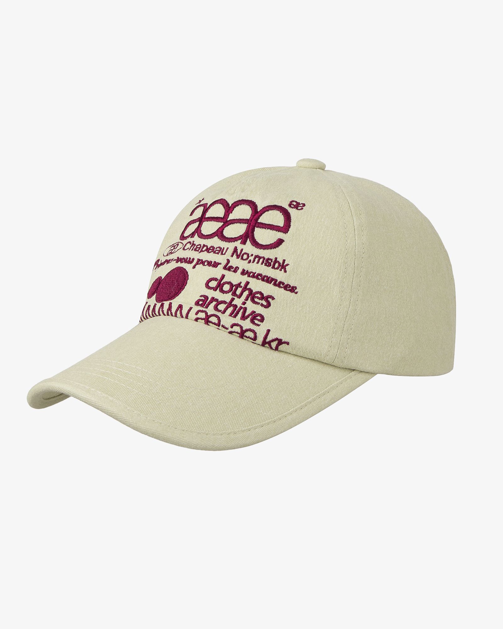MUSINSA | AEAE WEB LOGO PIGMENT CAP [IVORY]