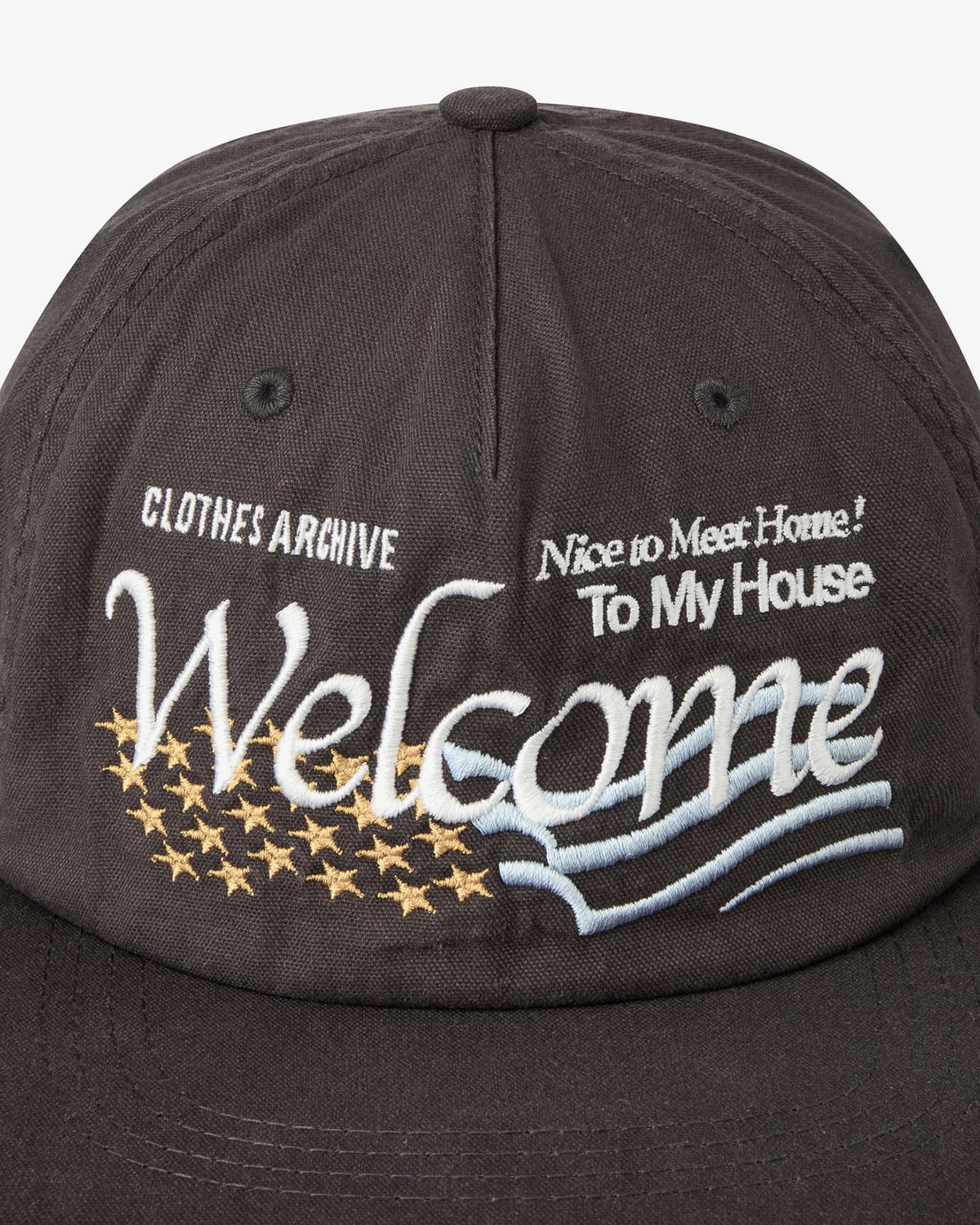 에이이에이이(AEAE) WELCOME WASHED CAP [CHARCOAL]