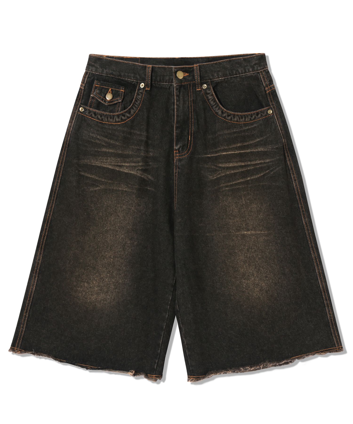 【TRILLION】BACK POCKET WESTERN DENIM BERMUDA PANTS MUSINSA | TRILLION Back Pocket Western Denim Bermuda Pants