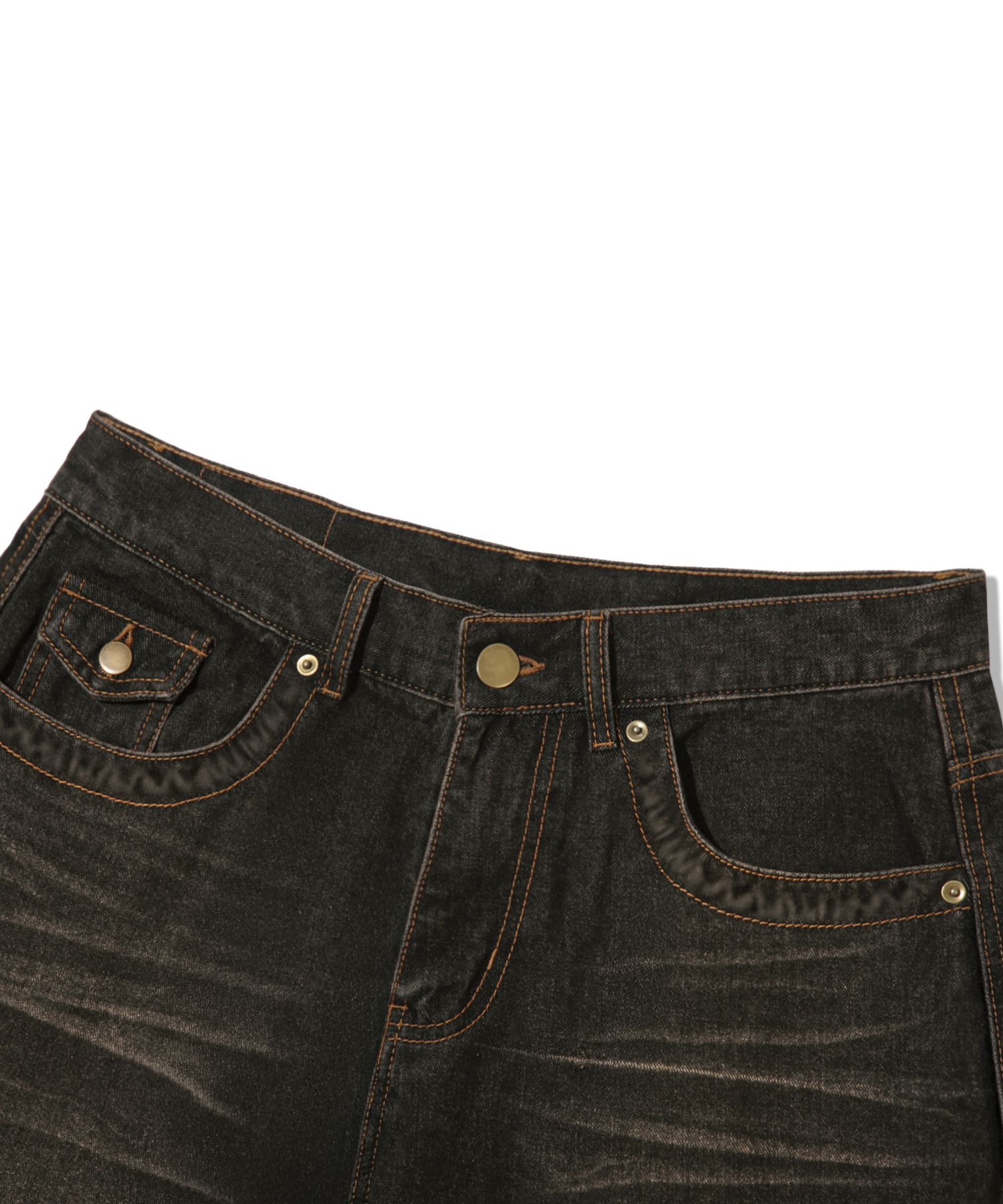 【TRILLION】BACK POCKET WESTERN DENIM BERMUDA PANTS MUSINSA | TRILLION Back Pocket Western Bermuda Denim Pants