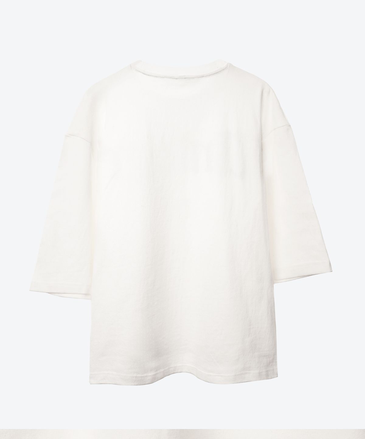 언티지(UNTAGE) 로고 프린트 케이프 반팔 티셔츠[White(UNISEX)]_UTT-ST35