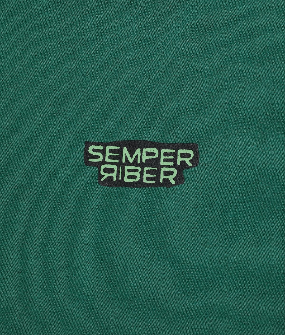 셈퍼리버(SEMPERRIBER) SPRB SIGNATURE LOGO TEE (GREEN)