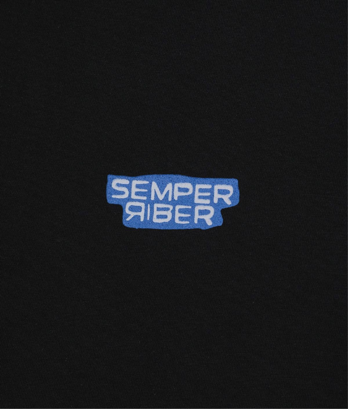 셈퍼리버(SEMPERRIBER) SPRB SIGNATURE LOGO TEE (BLACK)
