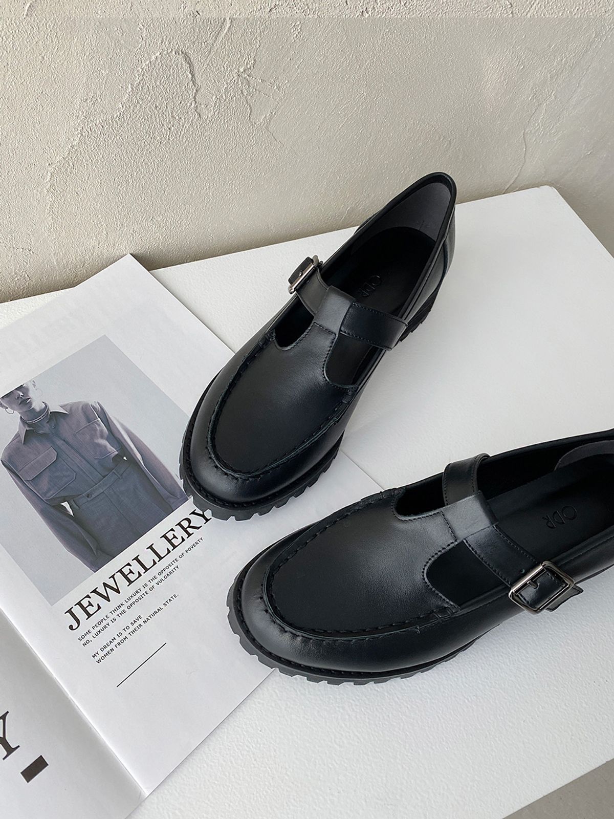 오드리(ODR) 몰리아 메리제인 로퍼_Black 4cm ODRD240022