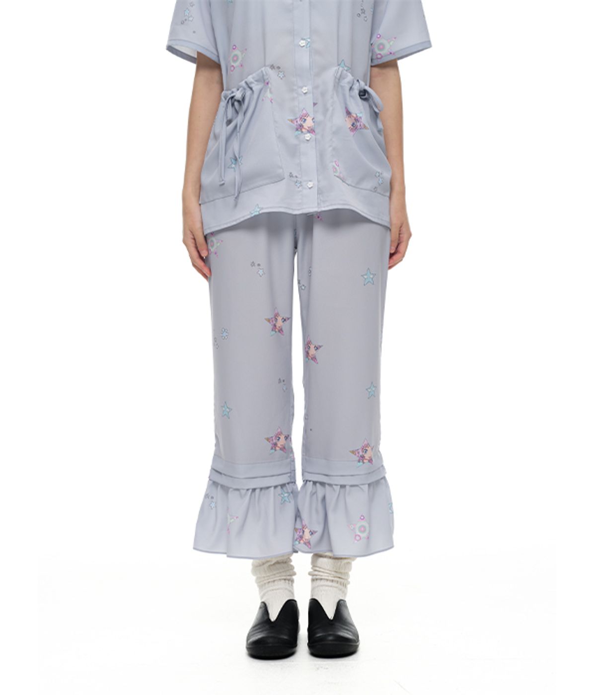 유쓰배쓰(YOUTHBATH) YB x Oliwa Star Print Sleep Pants