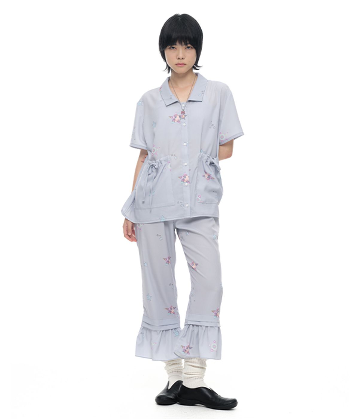 유쓰배쓰(YOUTHBATH) YB x Oliwa Star Print Sleep Pants