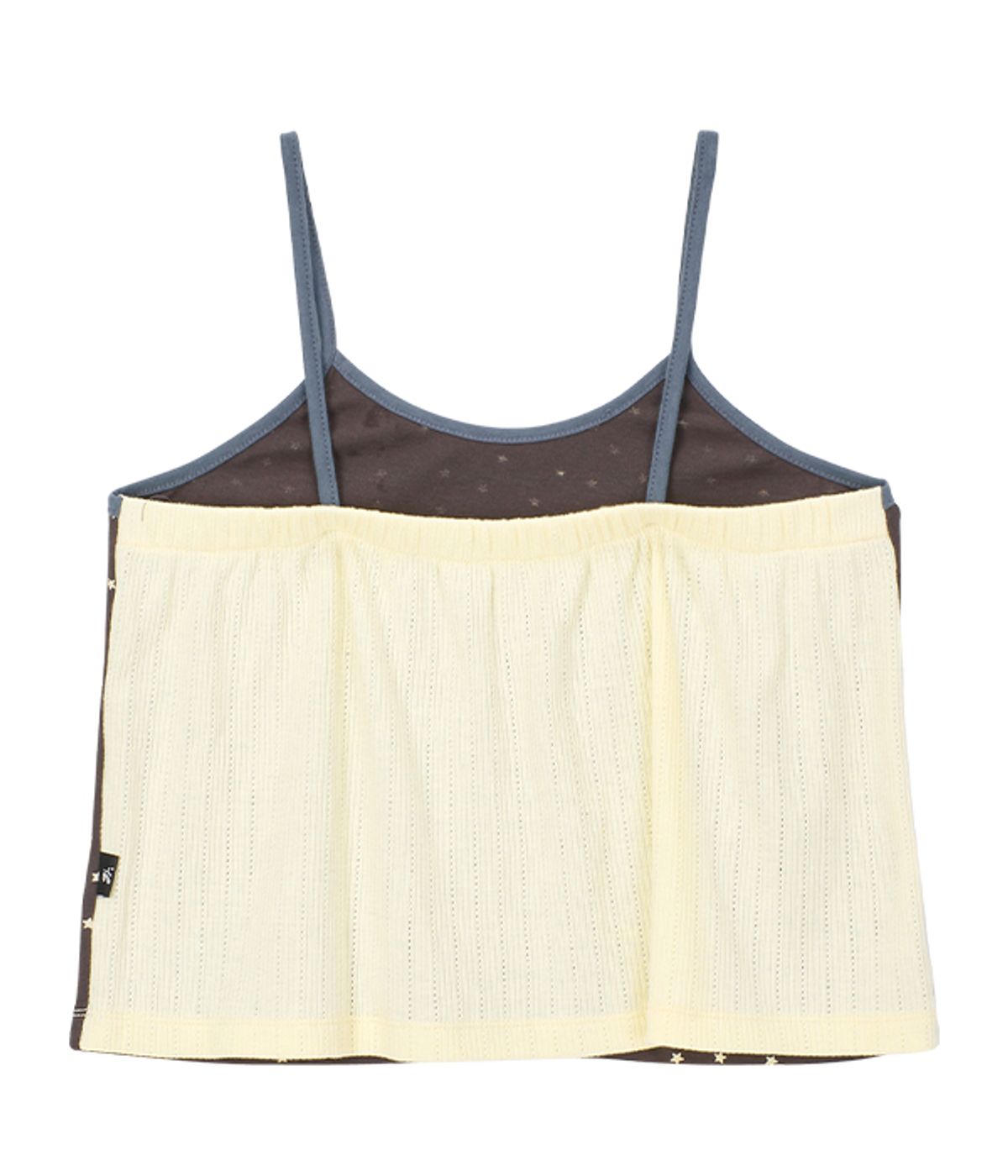 유쓰배쓰(YOUTHBATH) YB x Oliwa Star Graphic Shirred Back Cami_charcoal