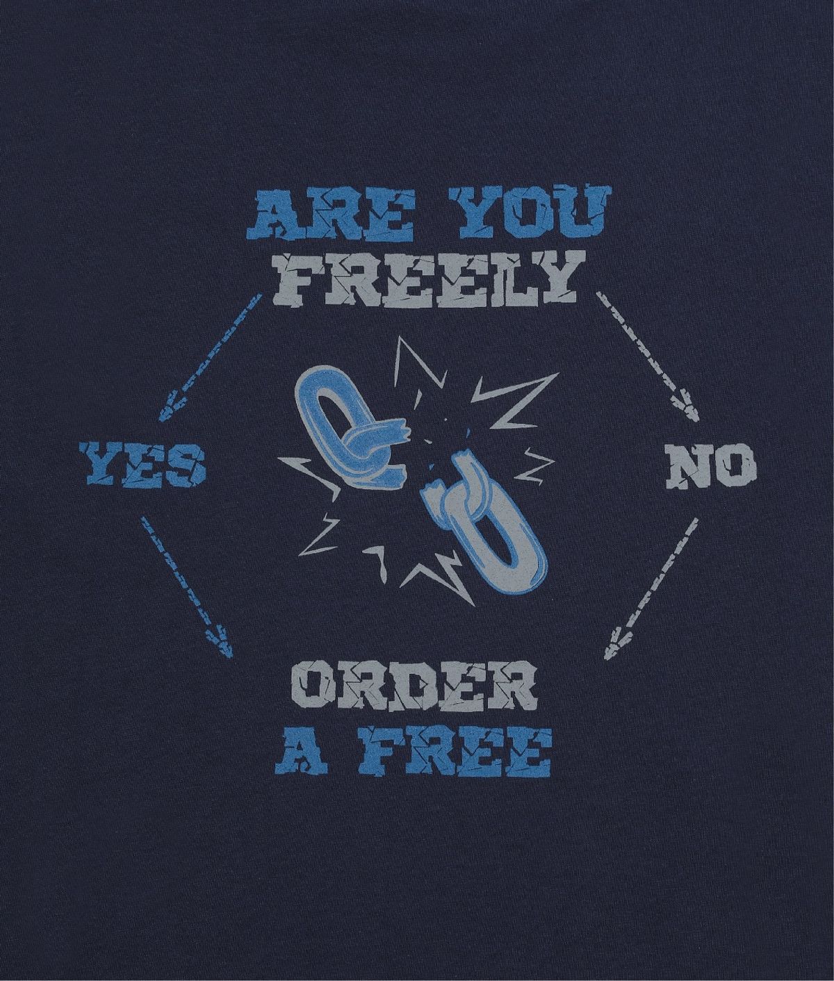 셈퍼리버(SEMPERRIBER) CHOOSE FREEDOM TEE (NAVY)