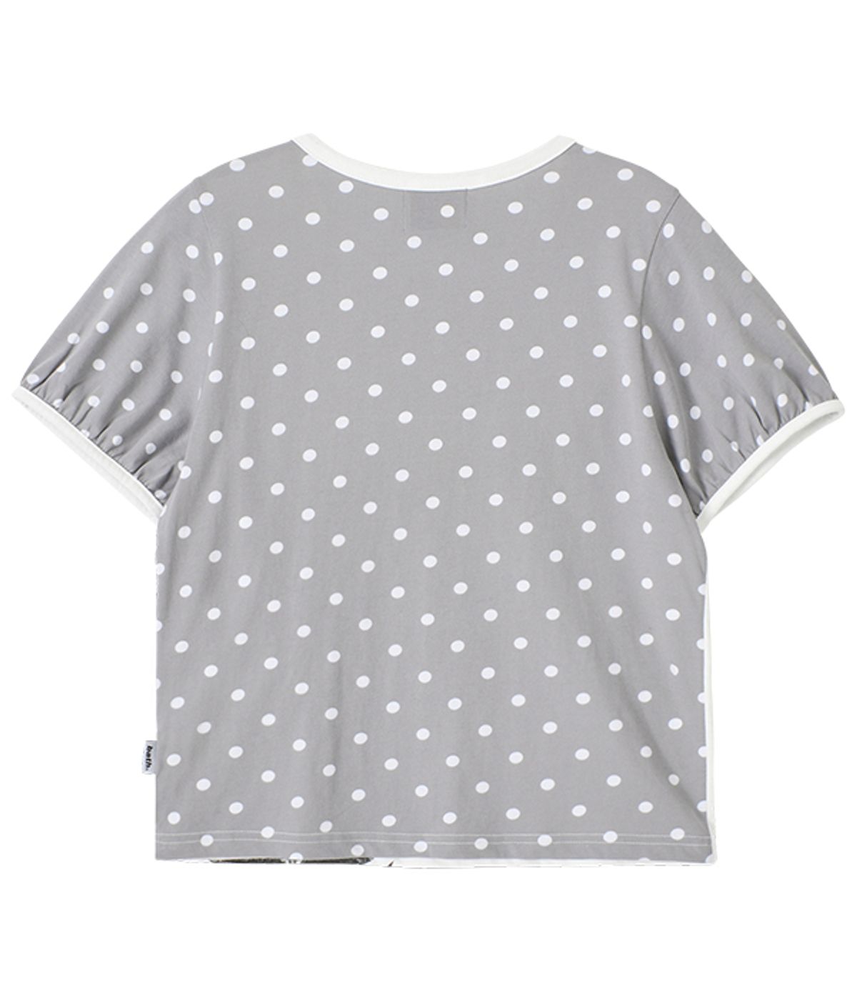 유쓰배쓰(YOUTHBATH) YB x Oliwa Dot Puff Sleeve Henley Top