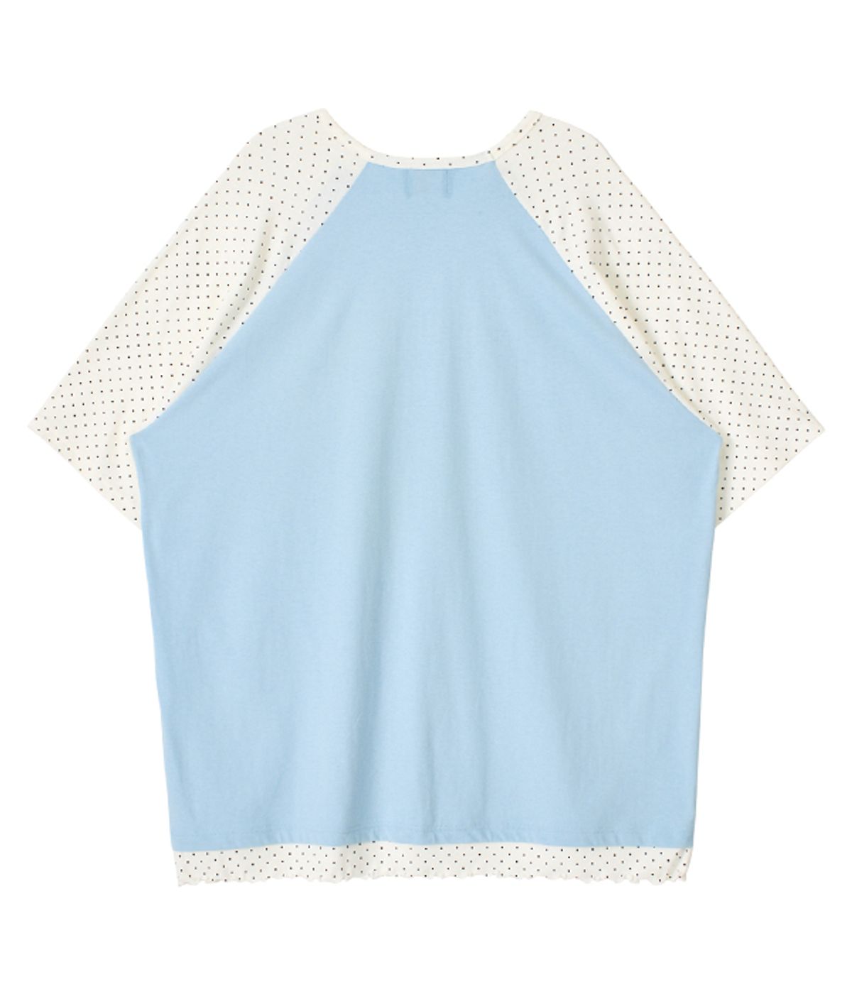 유쓰배쓰(YOUTHBATH) YB x Oliwa Oversized  Dot Raglan Top _Light Blue