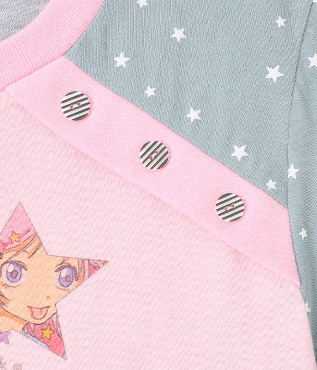 유쓰배쓰(YOUTHBATH) YB x Oliwa Star Sleeve Button Top_pink