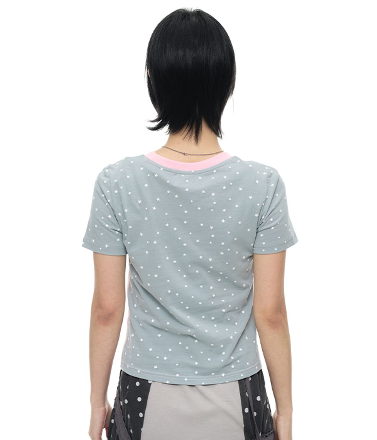 유쓰배쓰(YOUTHBATH) YB x Oliwa Star Sleeve Button Top_pink