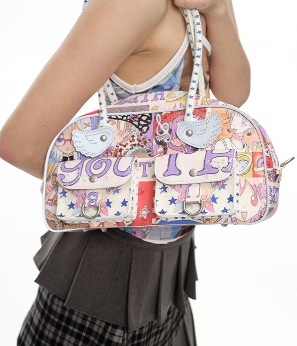 MUSINSA | YOUTHBATH YB x Oliwa Graphic Wings Shoulder Bag