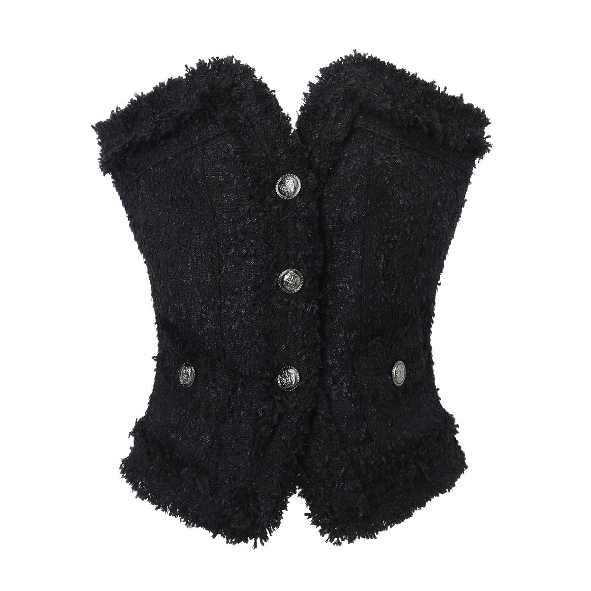 카키포인트(KHAKIPOINT) Antique Tweed Top (black)