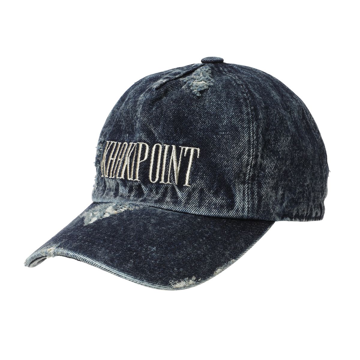 카키포인트(KHAKIPOINT) Destroyed Denim Cap (blue)