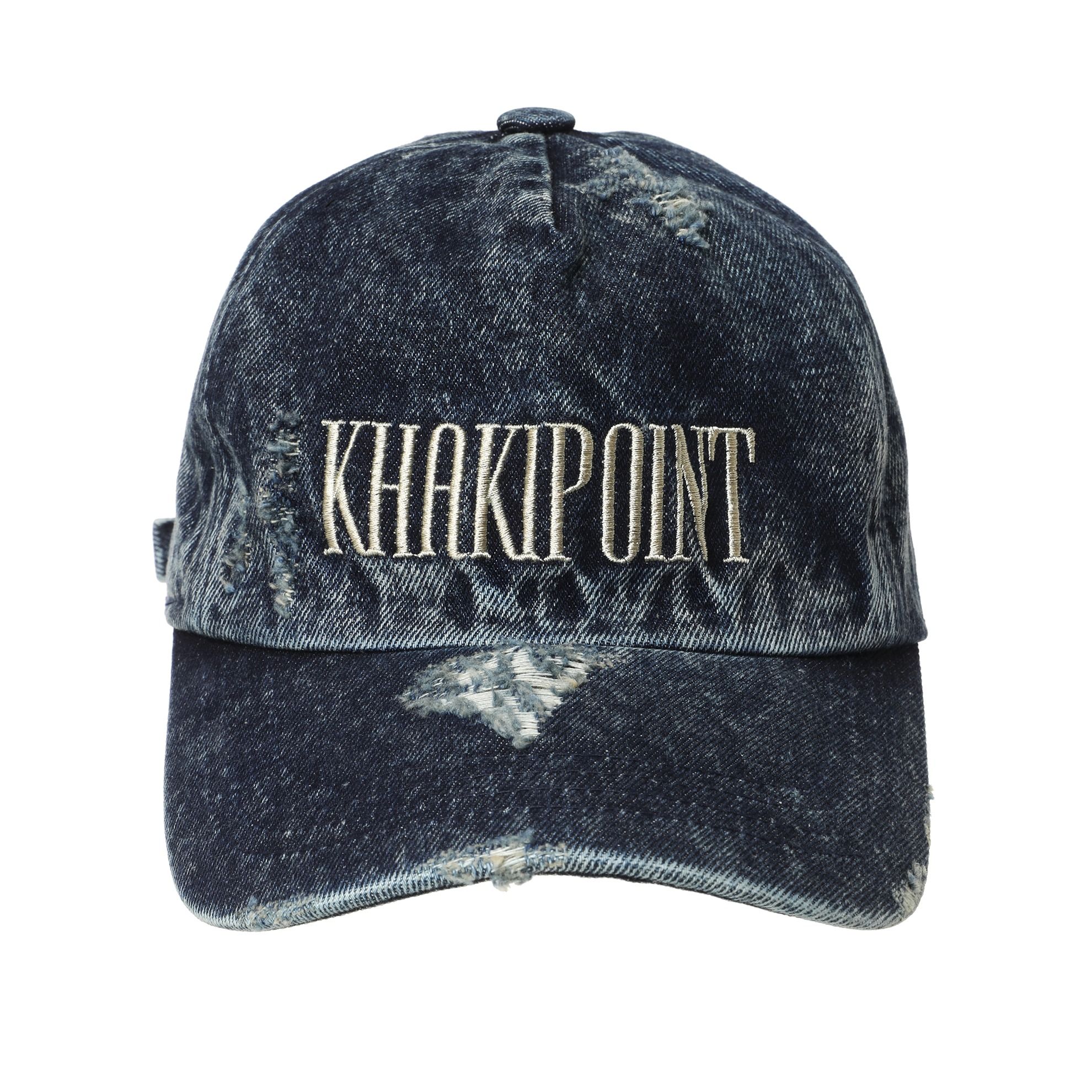★KHAKIPOINT★Destroyed Denim Cap MUSINSA | KHAKIPOINT Destroyed Denim Cap (blue)