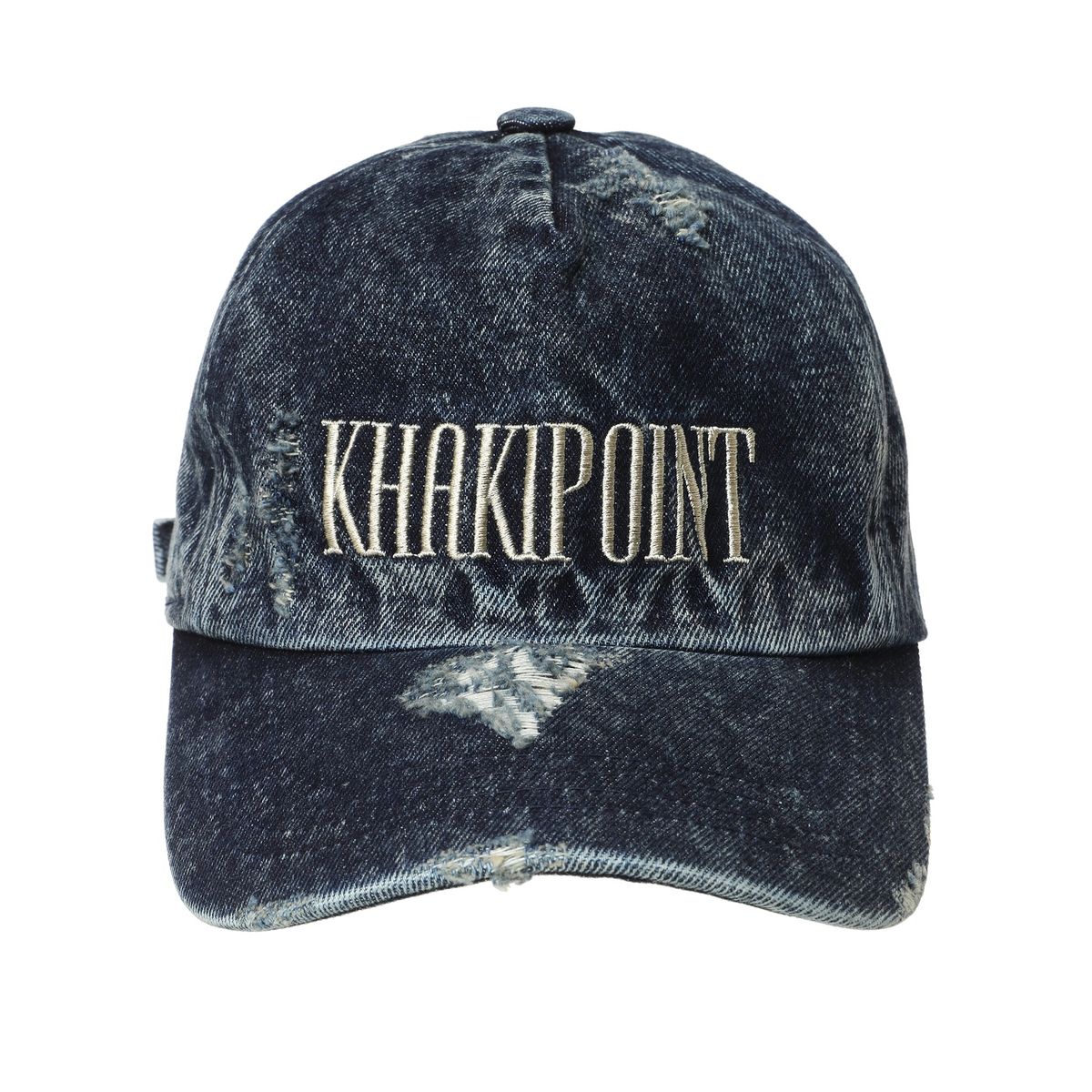 카키포인트(KHAKIPOINT) Destroyed Denim Cap (blue)
