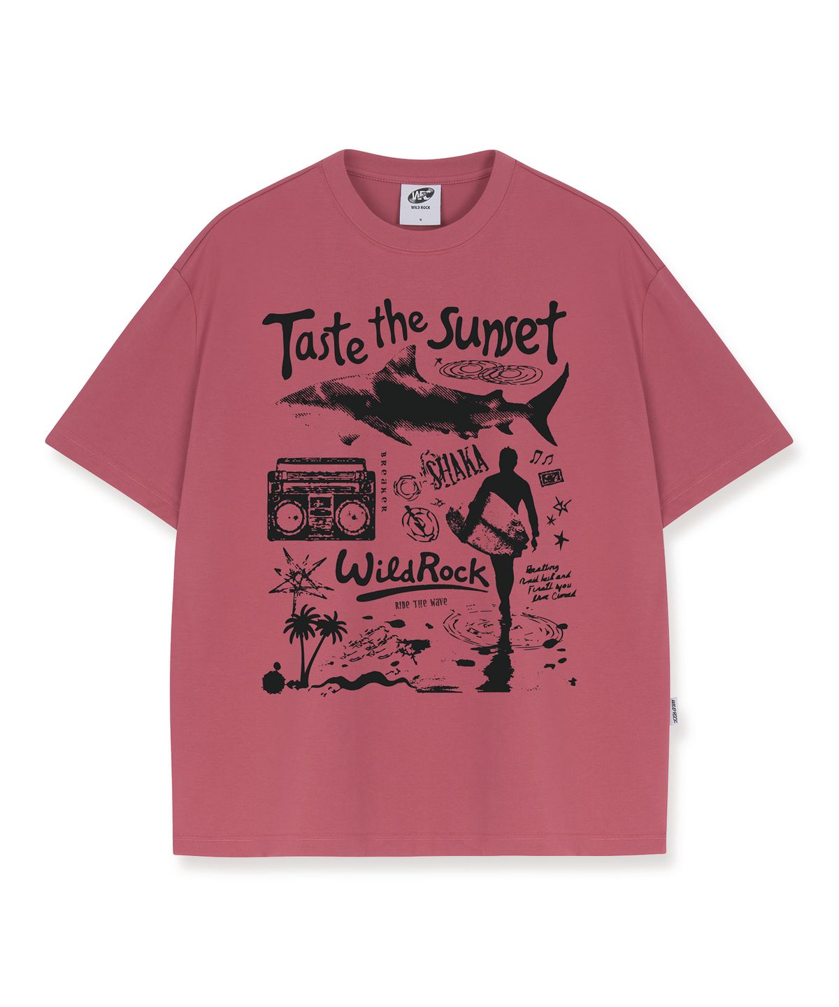 와일드락(WILDROCK) Taste the Sunset Cool cotton Overfit half T-shirts