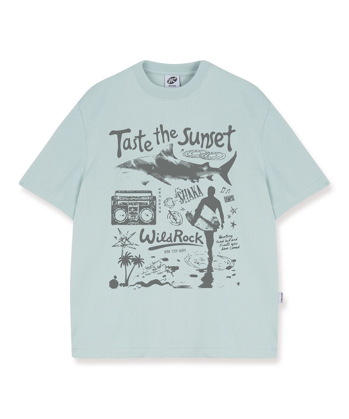 와일드락(WILDROCK) Taste the Sunset Cool cotton Overfit half T-shirts