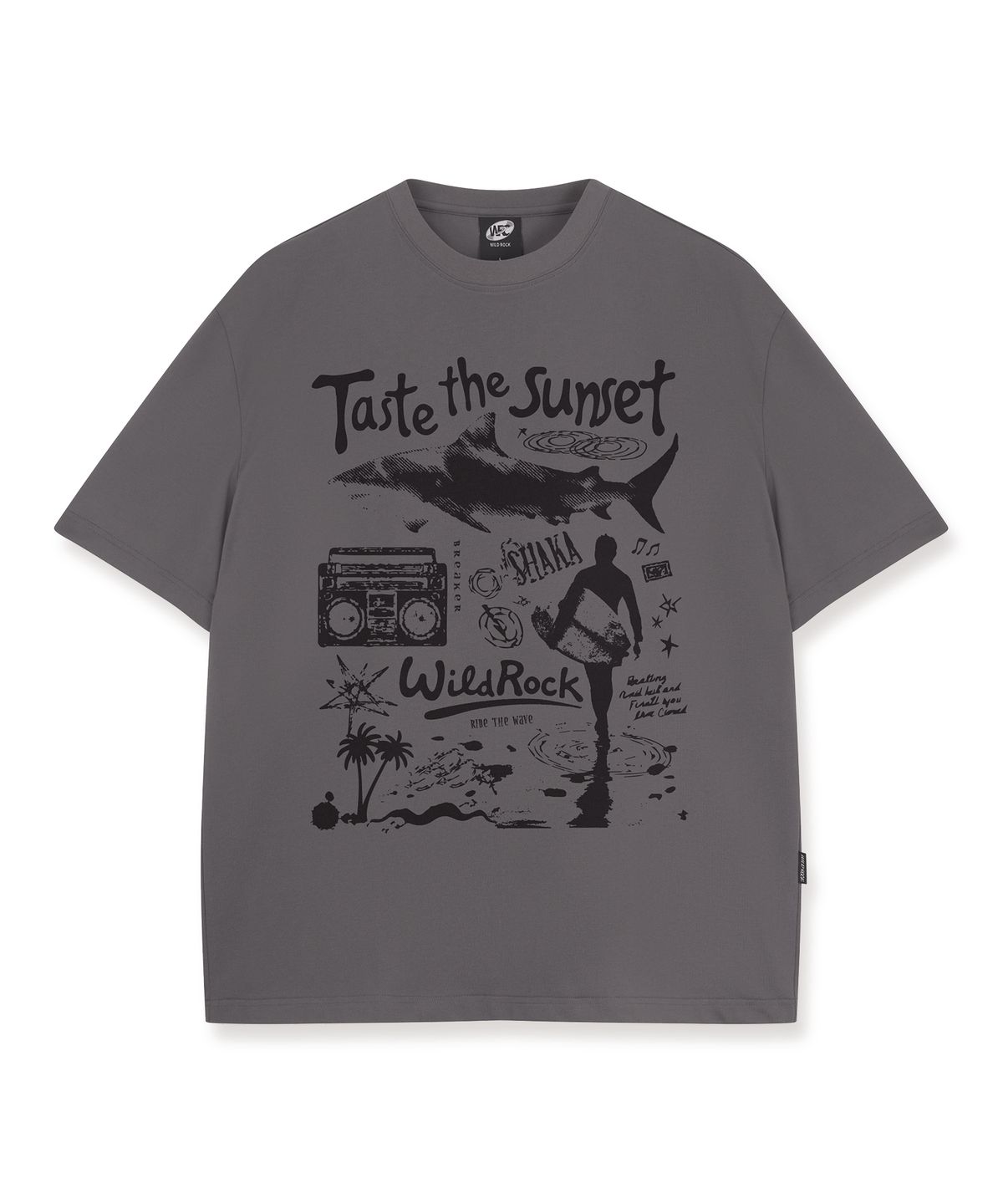 와일드락(WILDROCK) Taste the Sunset Cool cotton Overfit half T-shirts