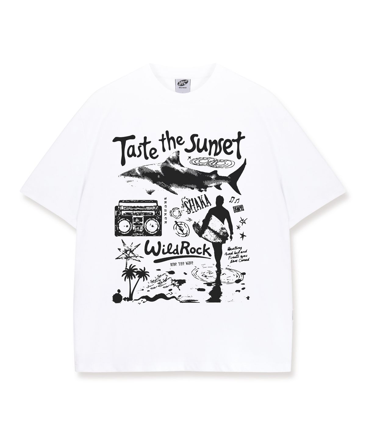 와일드락(WILDROCK) Taste the Sunset Cool cotton Overfit half T-shirts