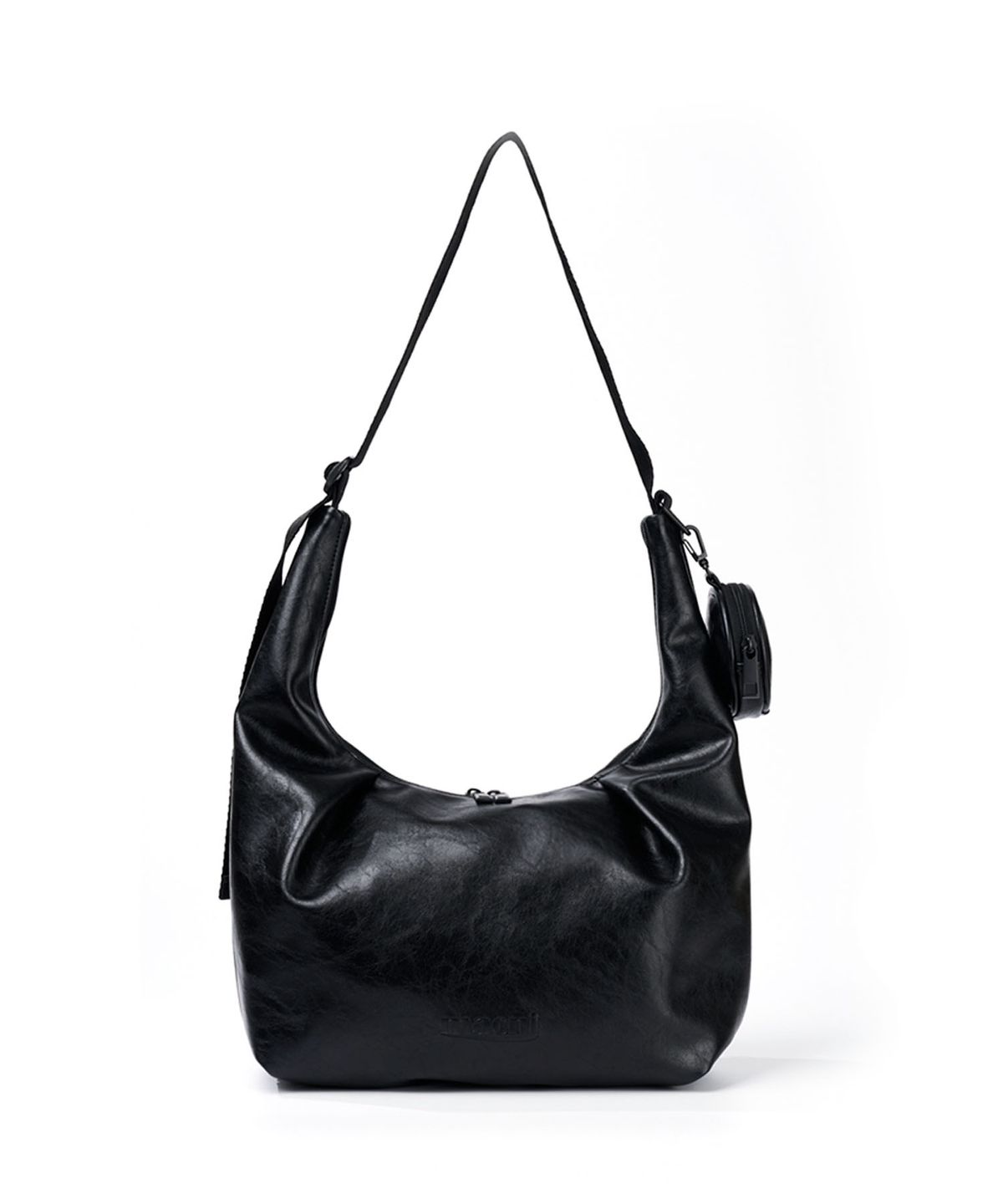 마크니(MACNI) LUNA SHOULDER CROSS BAG BLACK