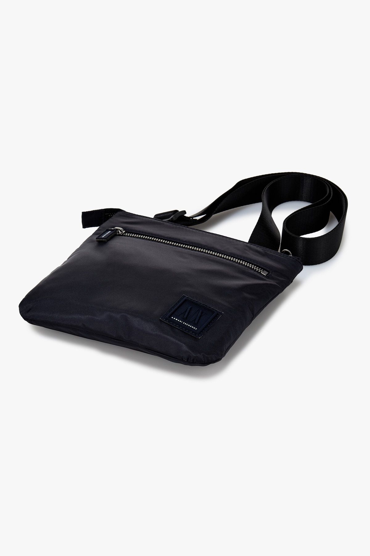 아르마니 익스체인지(ARMANI EXCHANGE) 남성 로고 패치 나일론 크로스바디백_다크 네이비 A415170002