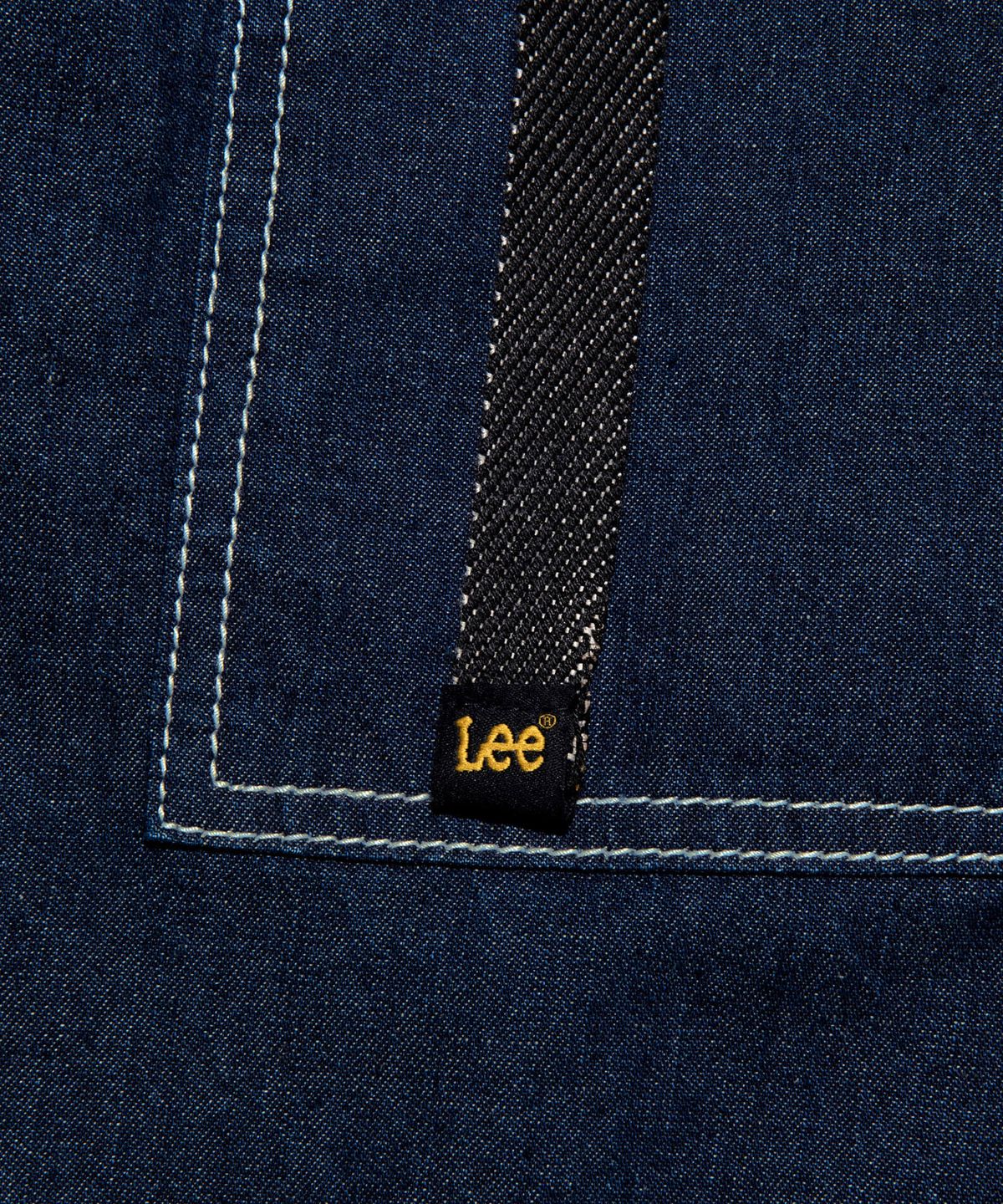 리(LEE) 웨빙 퍼티그 데님 쇼츠 인디고 로우